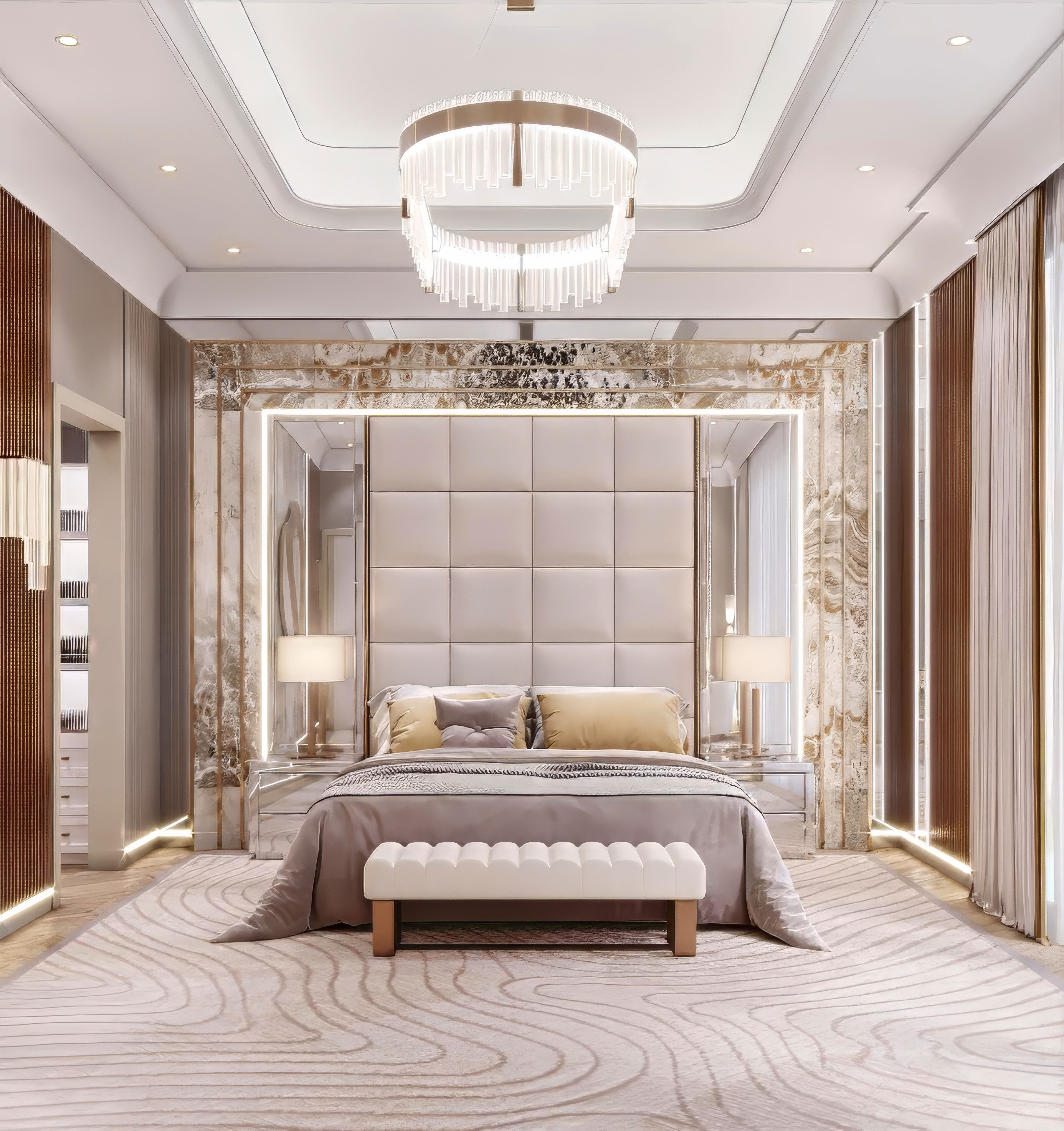 Villa master bedroom interior