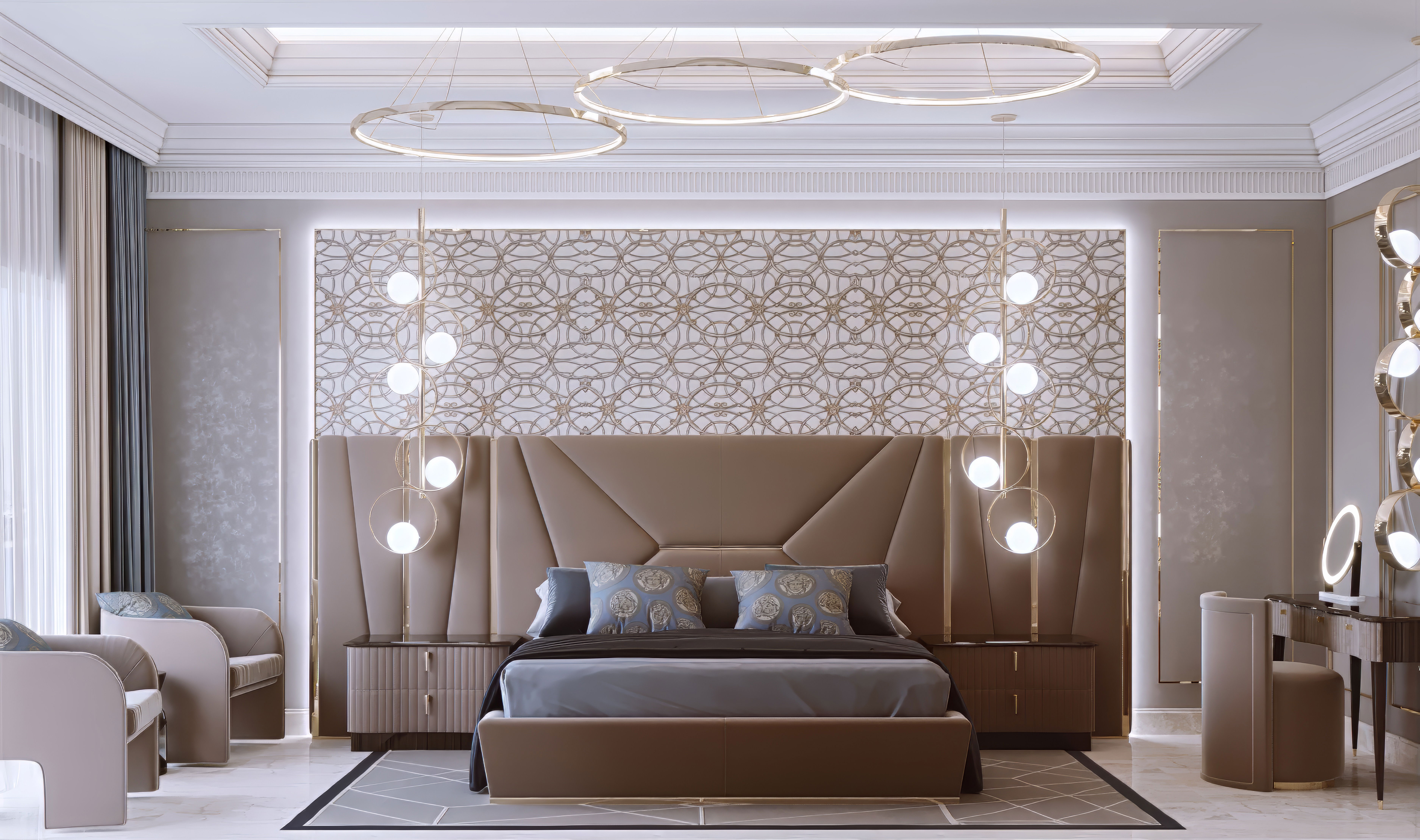 Charming Bedroom Interior Design in Dubai