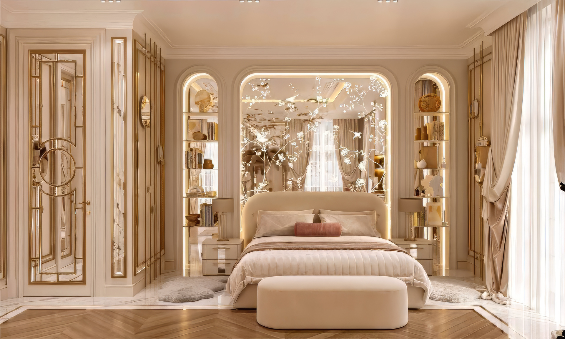 Bedroom in oriental style