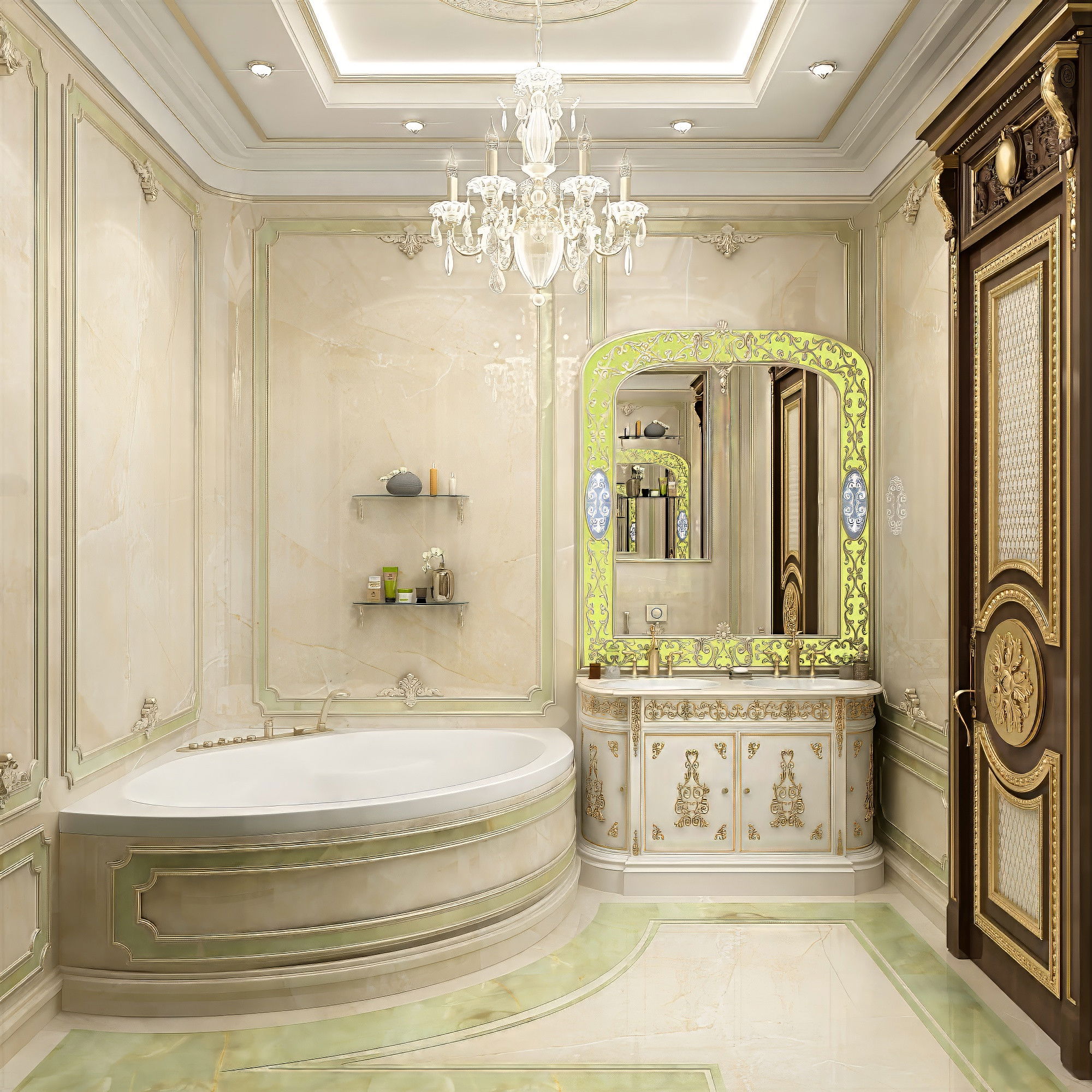 أفكار ديكور الحمامات