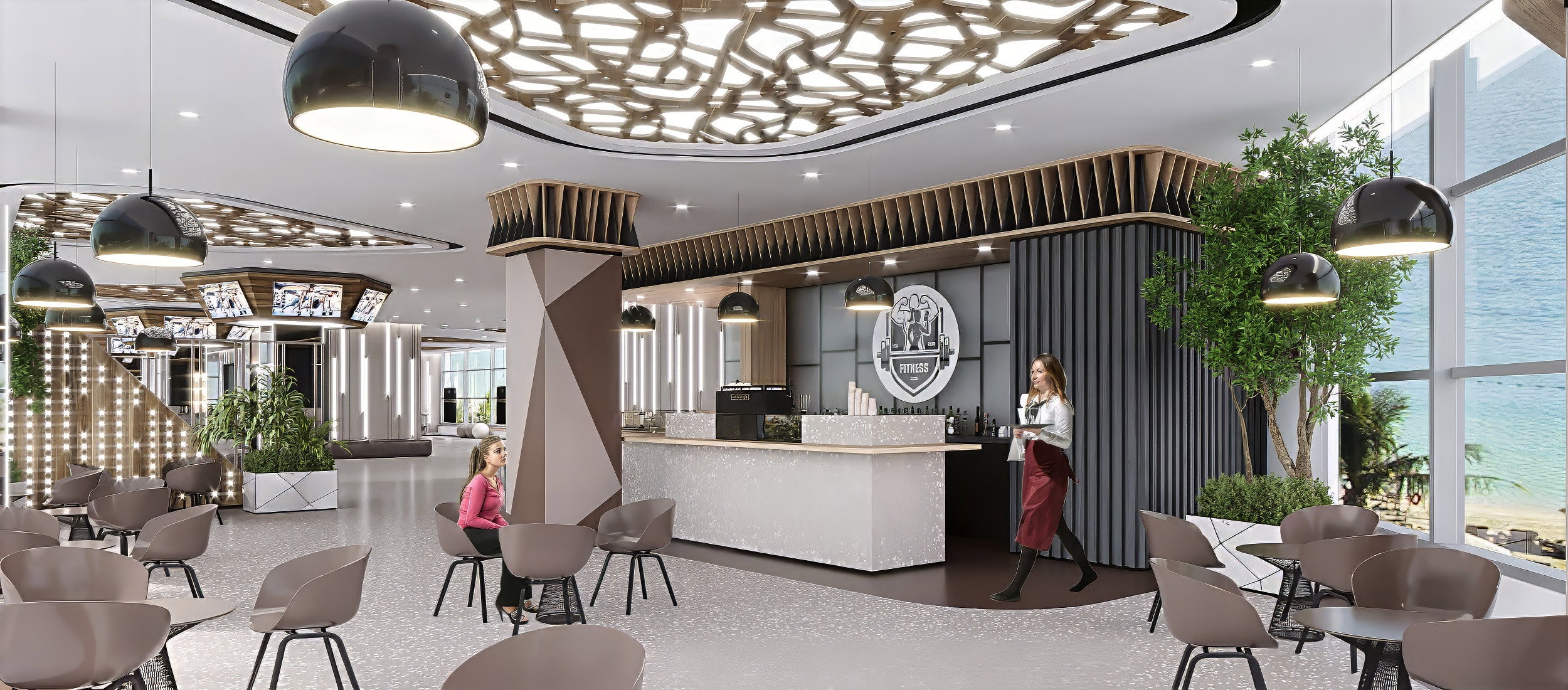 Architectural project of the restaurant Nigeria