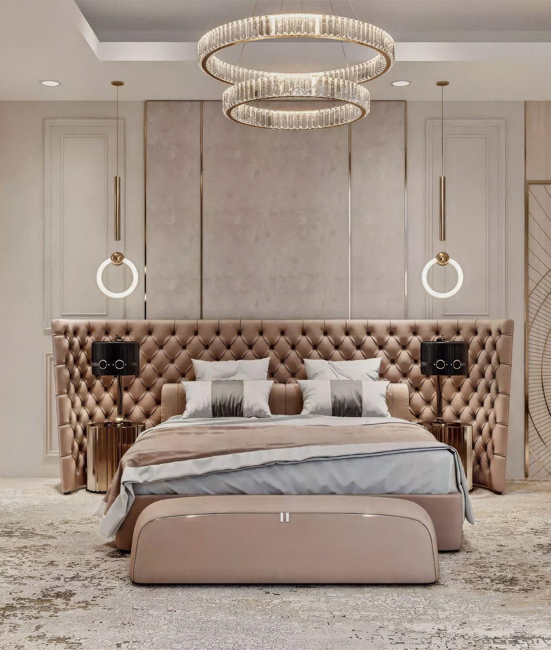 SERENE LUXURY MASTER BEDROOM INTERIOR DESIGN