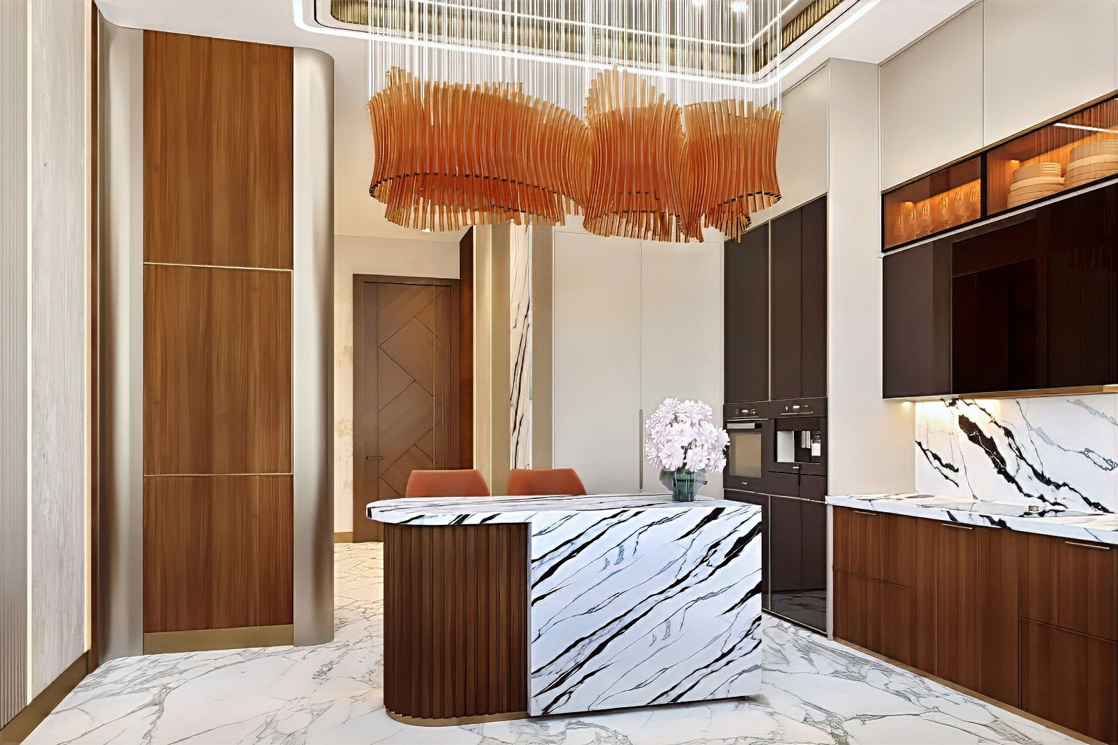 LUXURY CLASSIC-STYLE KITCHEN INTERIORS