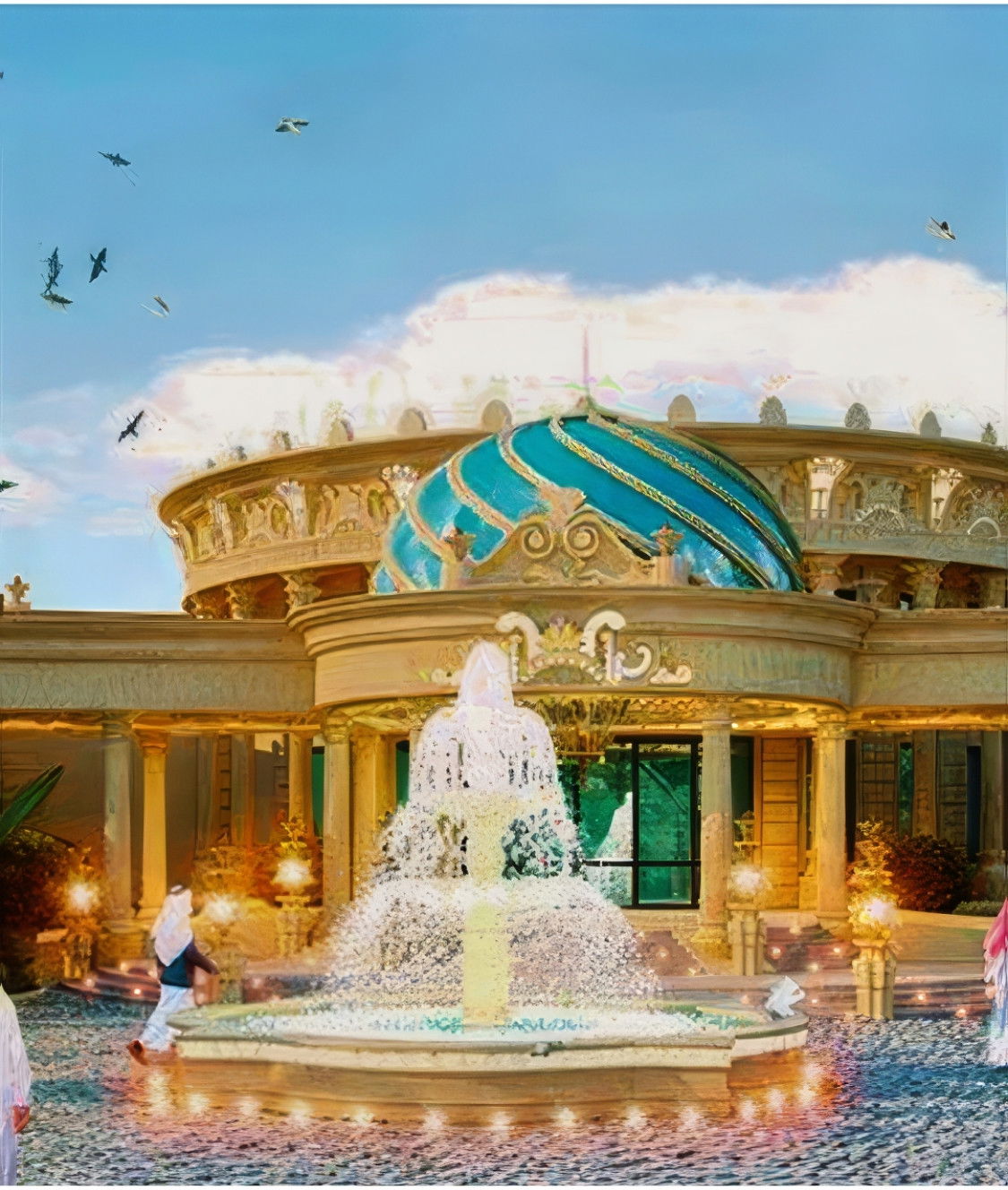 Дизайн фасада дома в Абу-Даби