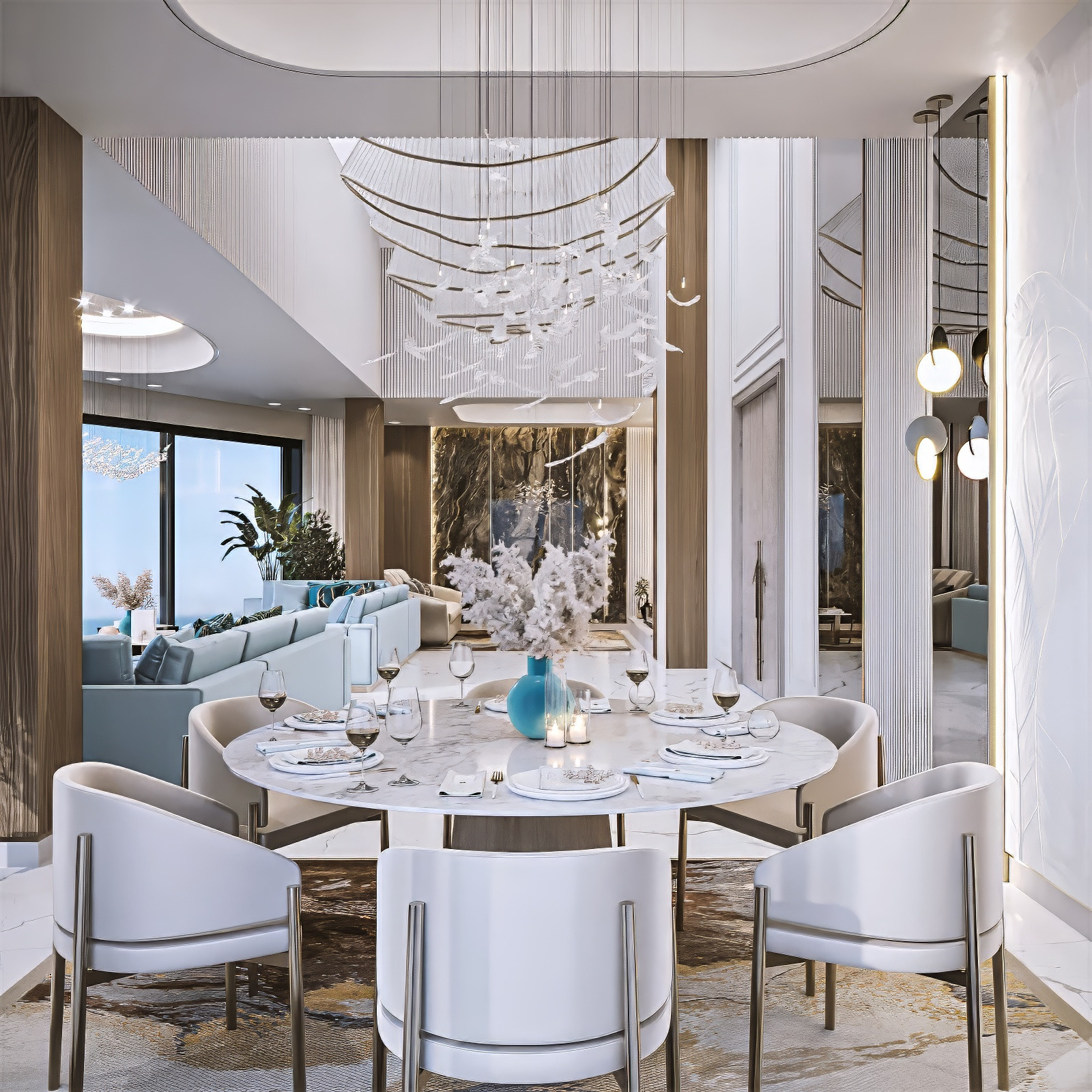 أفكار تصميم غرفة الطعام