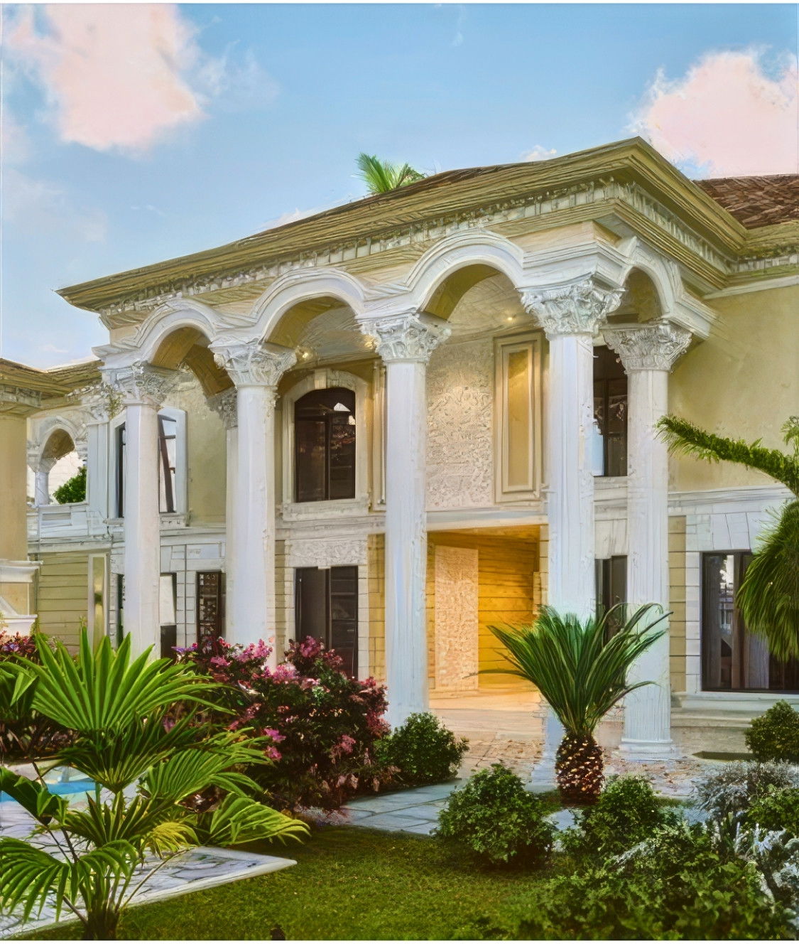 Изысканный дизайн фасада