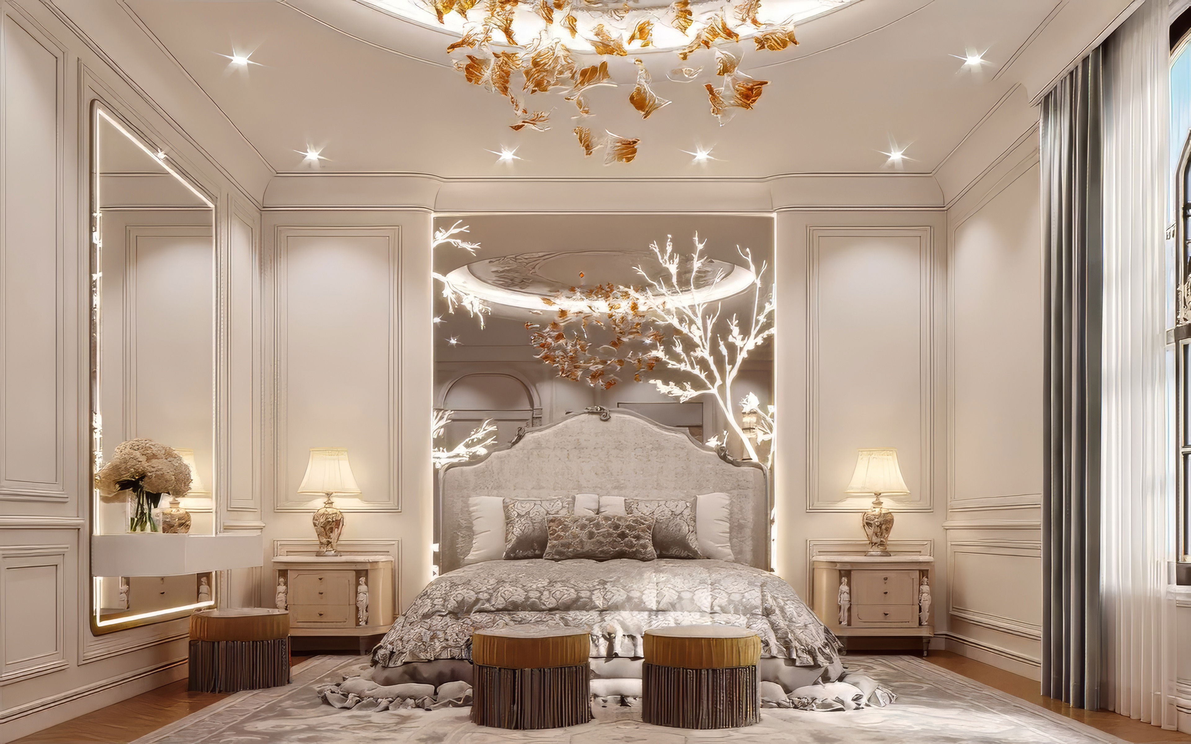 Real luxury big bedroom