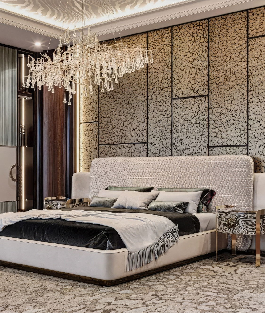 NEW LUXURY MODERN TREND FOR BEDROOM INTERIOR