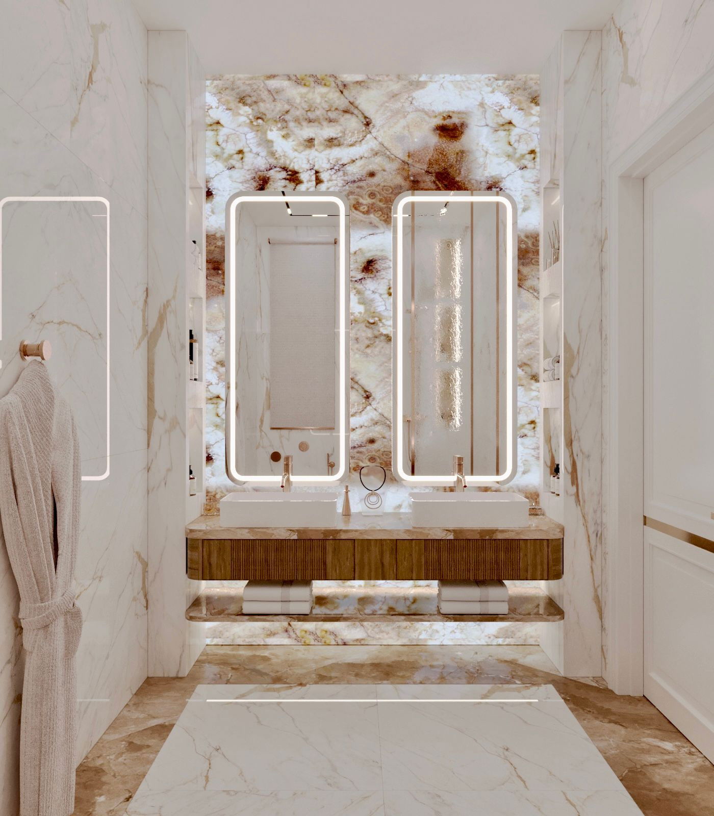 التصميم الداخلي للحمام الانيق