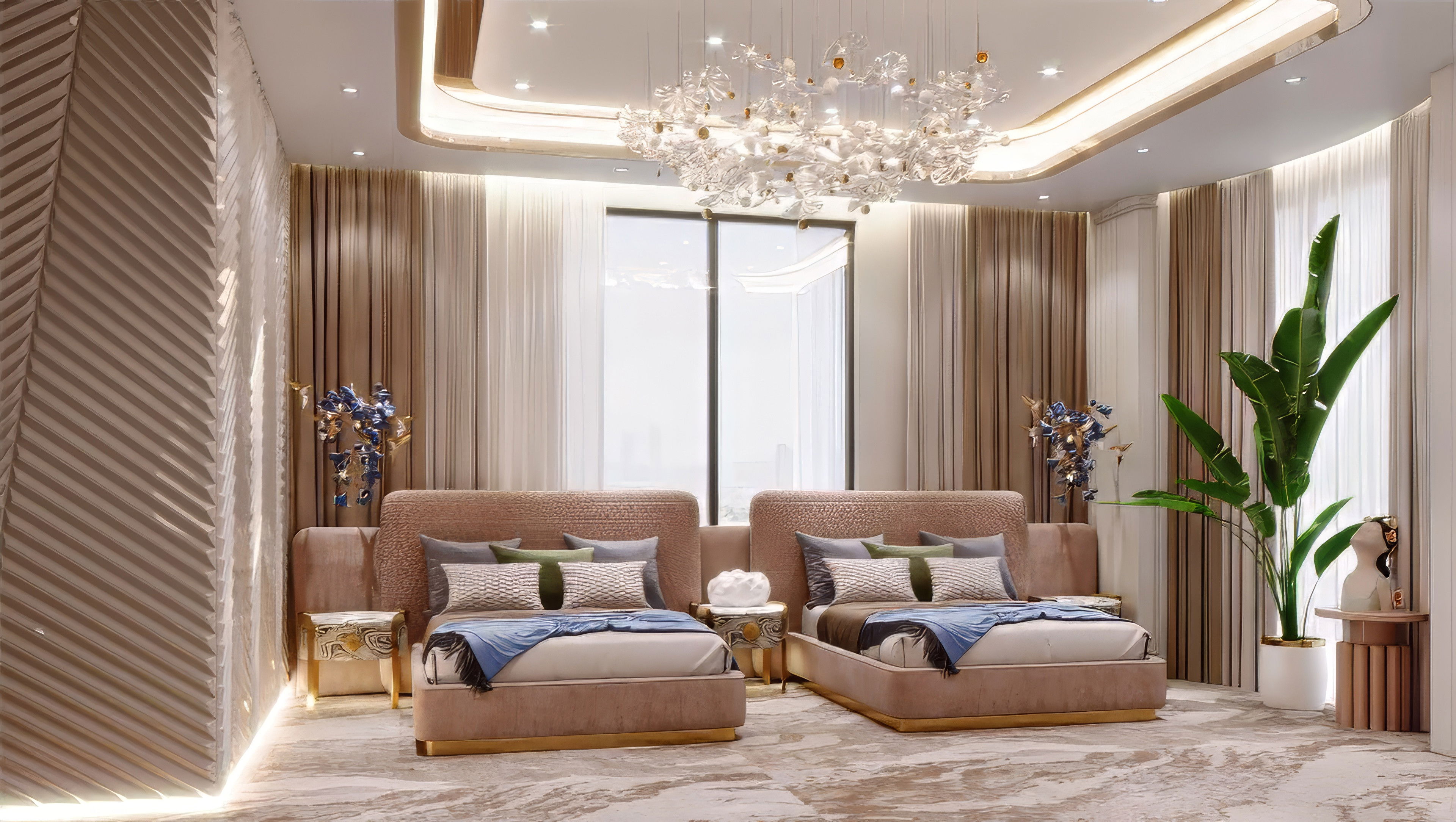 Double bedroom interior designing