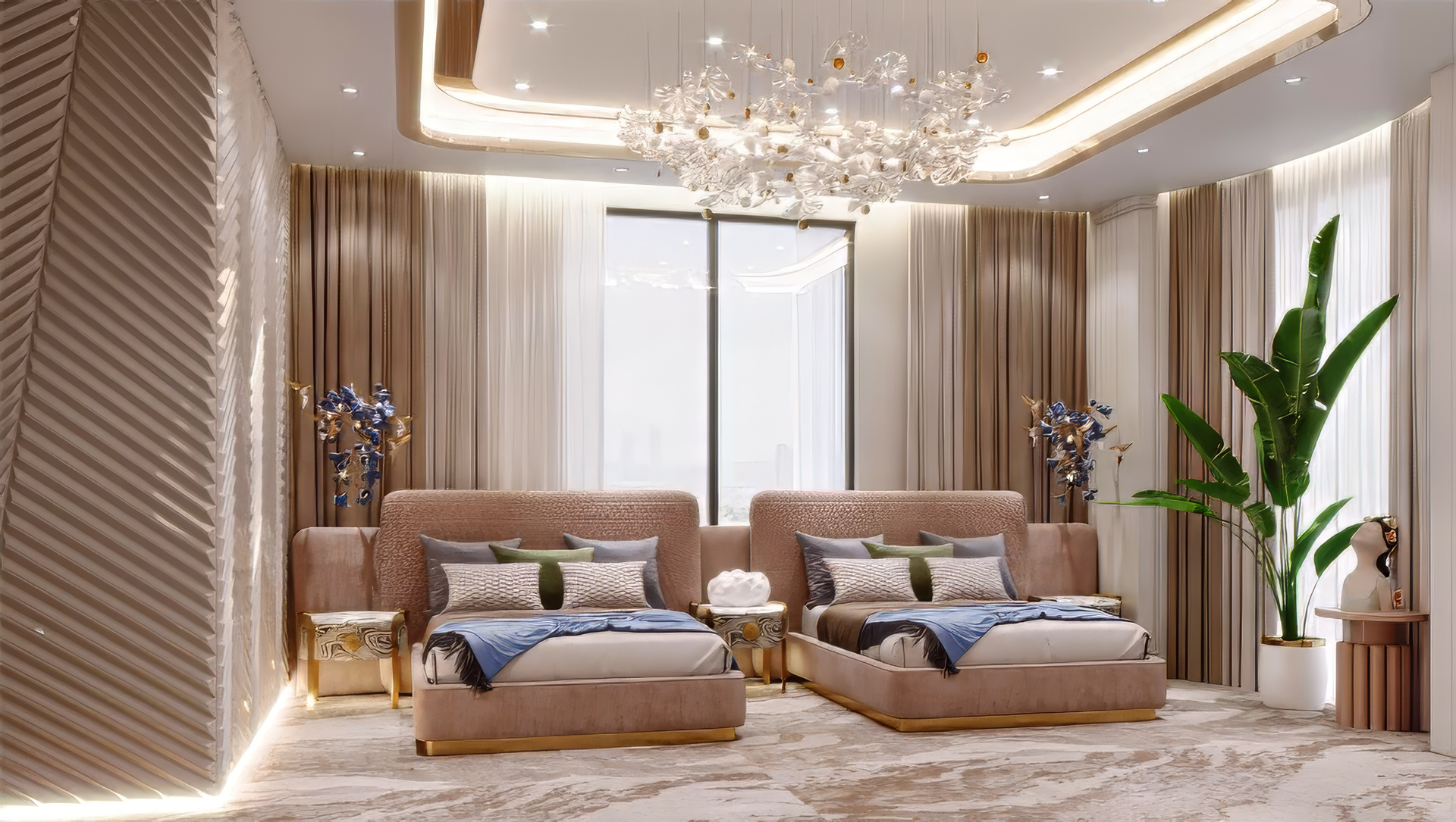Double bedroom interior designing