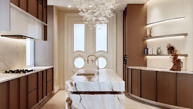 التصميم الداخلي المكرر للمطبخ