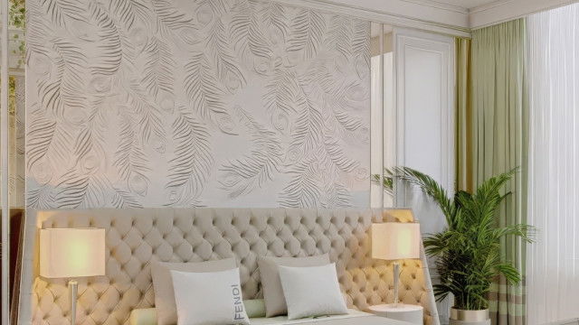 Gentle Bedroom Design For Luxurious Villa