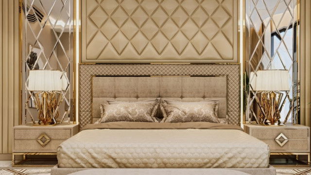 Индивидуальный и утонченный дизайн спальни