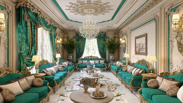 Arabic majlis - Luxurious Arabian style majlis