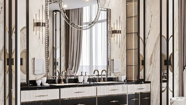 Luxury bathroom interior design riyadh
