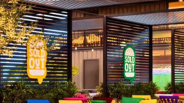 Exterior of luxury restaurant