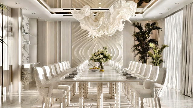 Chic dinning room interior Design Dubai