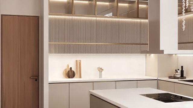 Cozy Kitchen Interior Art Deco