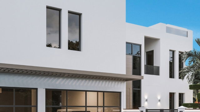 A Modern Villa Exterior & Landscape Design in Al Barari, Dubai