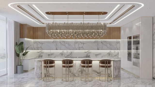 Дизайн роскошной кухни — впечатляющая концепция