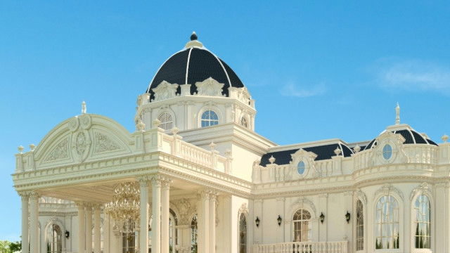 تصميم خارجي لفيلا في قطر