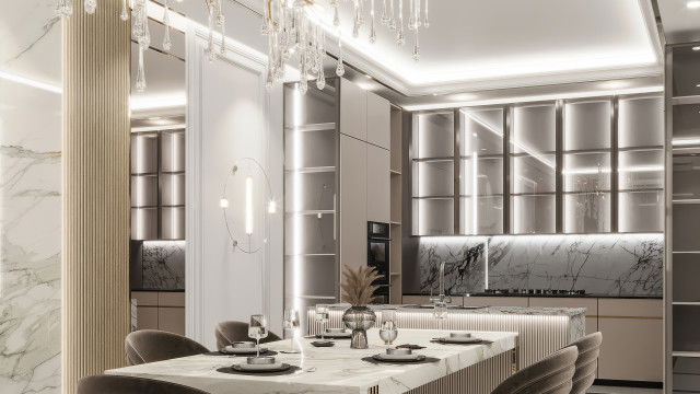 Современный дизайн роскошной кухни