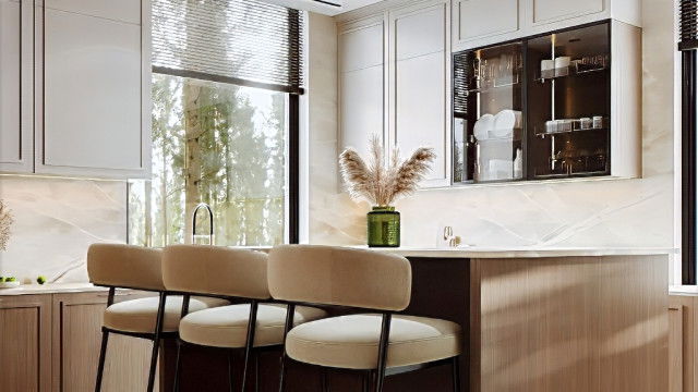 Bright decor for kitchen interior