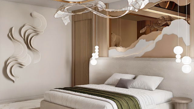 Чудесный интерьер спальни