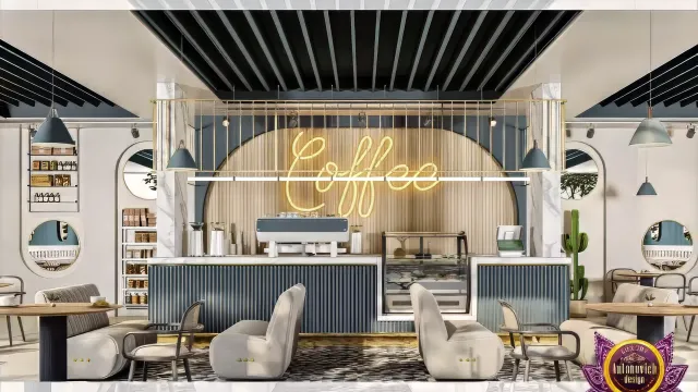 تطوير تصميم وتشطيب داخلي للكوفي شوب