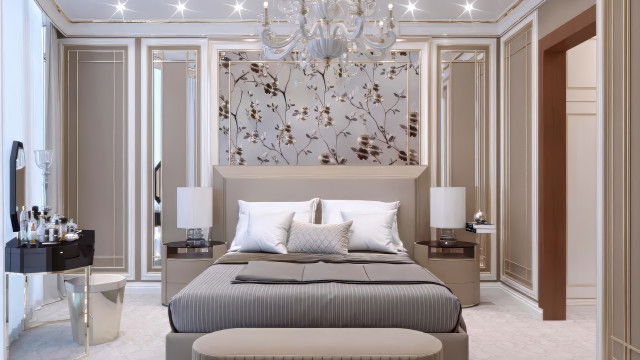 Modern Aesthetic for a Bedroom Interior in Dubai