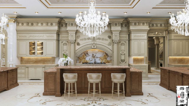 Royal Classic Kitchen Interior Design