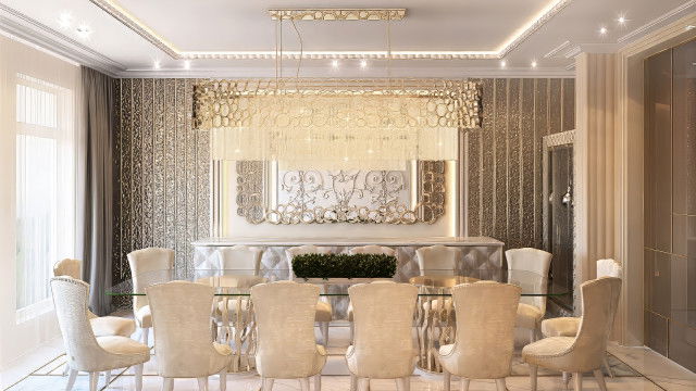 Luxury interior for dining room