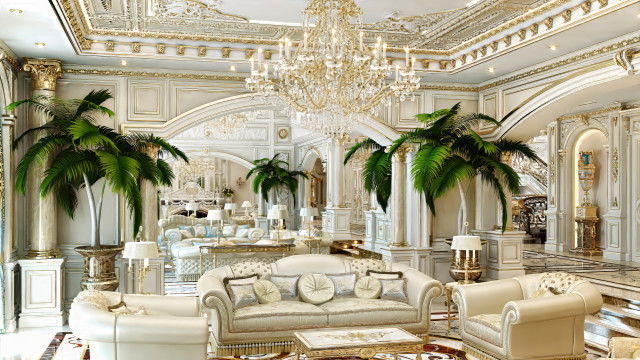 غرفة جلوس عائلية أنيقة