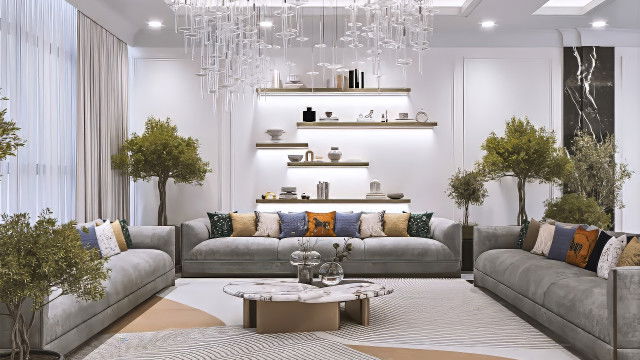 Neoclassical Features In Luxurious Interior