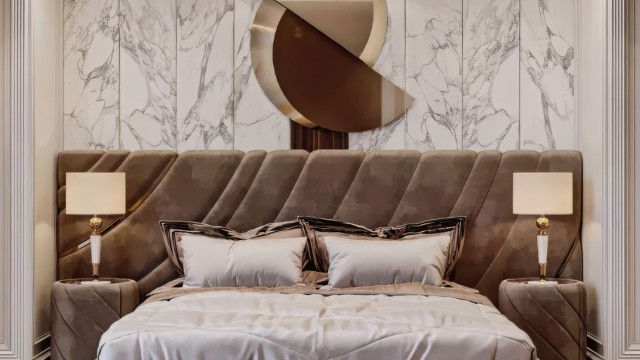 Дизайн просторной и изысканной спальни