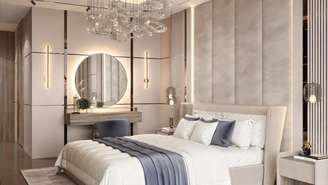 Роскошная и просторная спальня