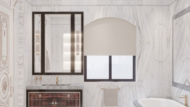 Уютный интерьер ванной комнаты: роскошь и комфорт