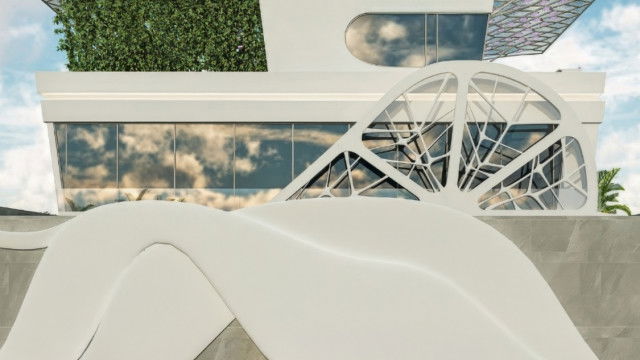 تصميم خارجي حديث في الإمارات