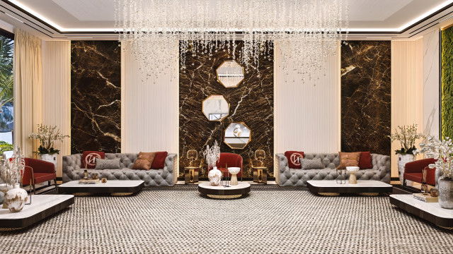 Классический интерьер мажлиса в Эр-Рияде — премиум-дизайн