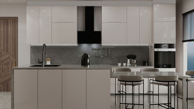 Дизайн кухни в классическом стиле — роскошный интерьер виллы