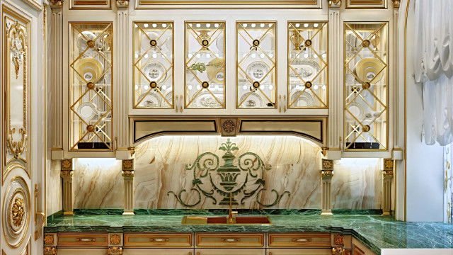 تصميم المطبخ الكلاسيكي