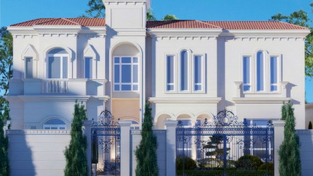 Luxury Villa Exterior Landscape Renovation in Dubai