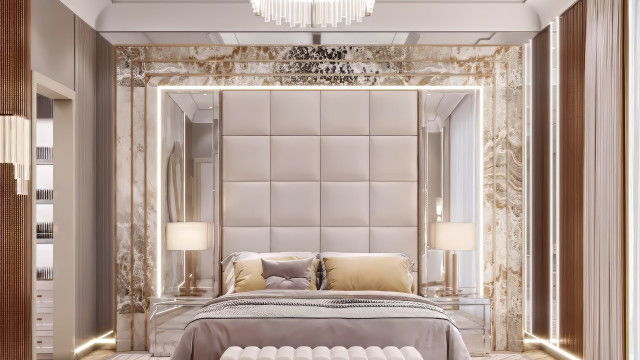 Villa master bedroom interior