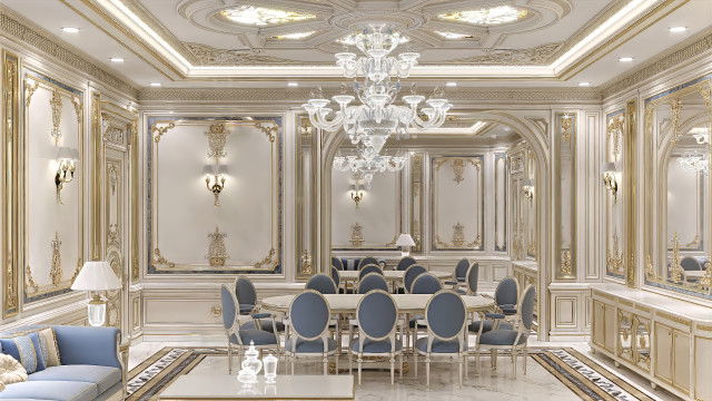 Потрясающая столовая: роскошный интерьер