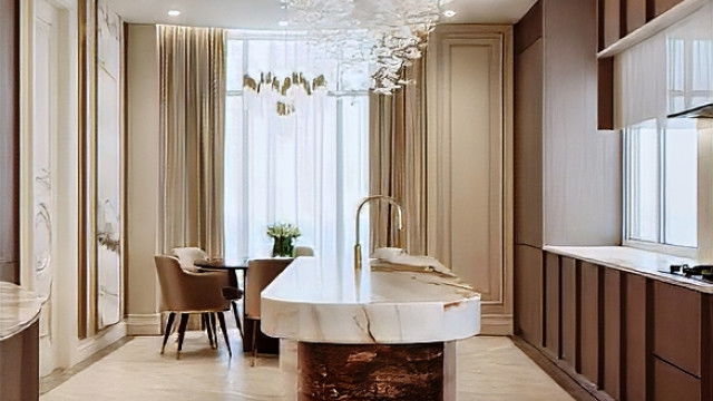 Шикарная современная кухня