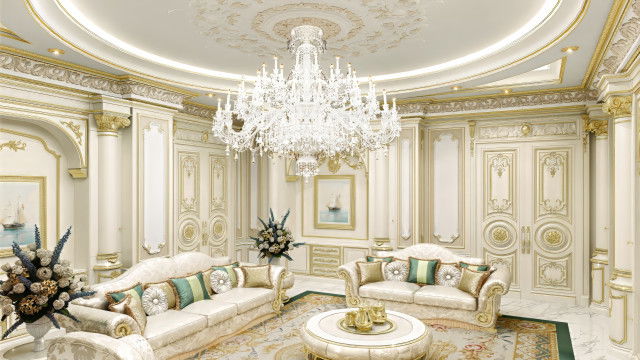 Luxury Decor Family Sitting Room UAE