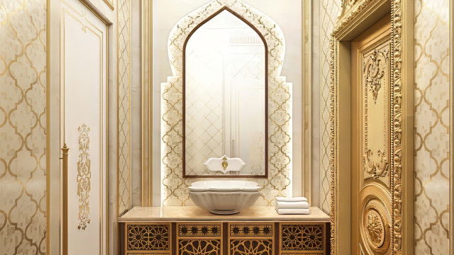 Unique bathroom interior