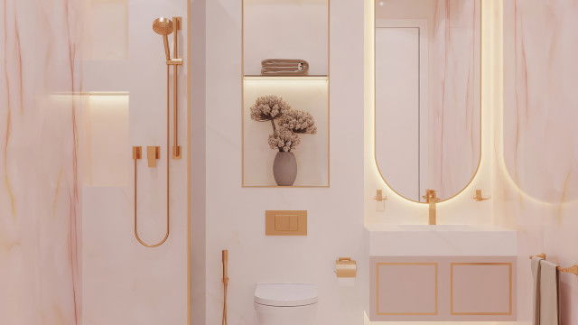 BATHROOM DESIGNED BY THE BEST INTERIOR DESIGN COMPANY IN DUBAI