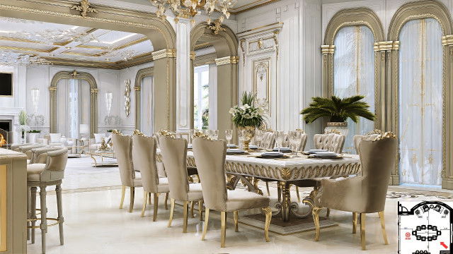 Finest Chic dinning room Interior Design